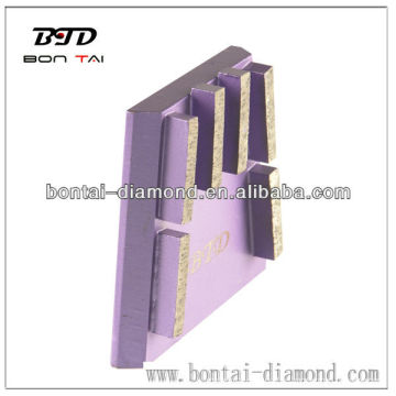 Diamant Keilblock mit 6 (sechs) rechteckigen Segmente